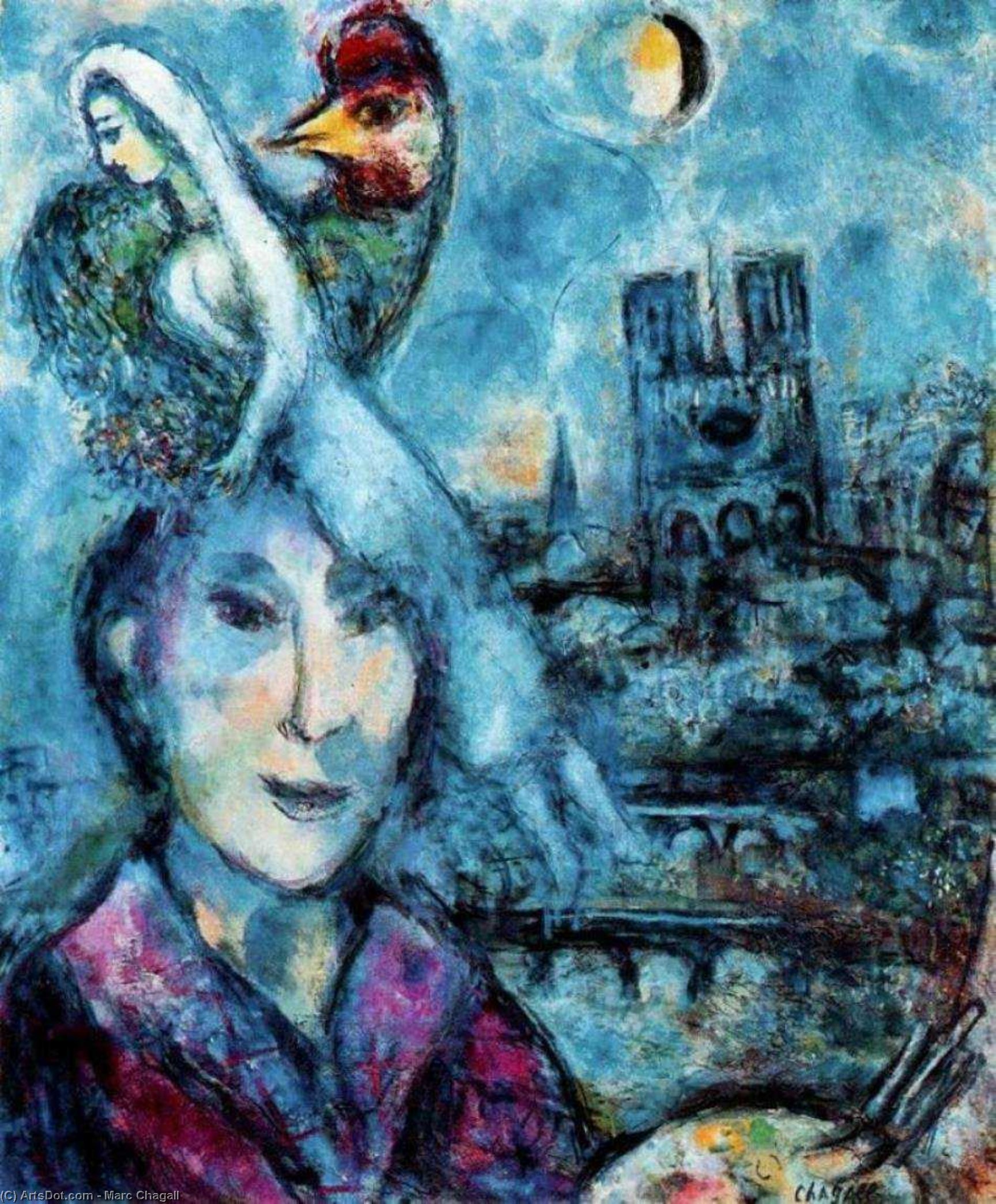 Mark Şagal - Self-Portrait