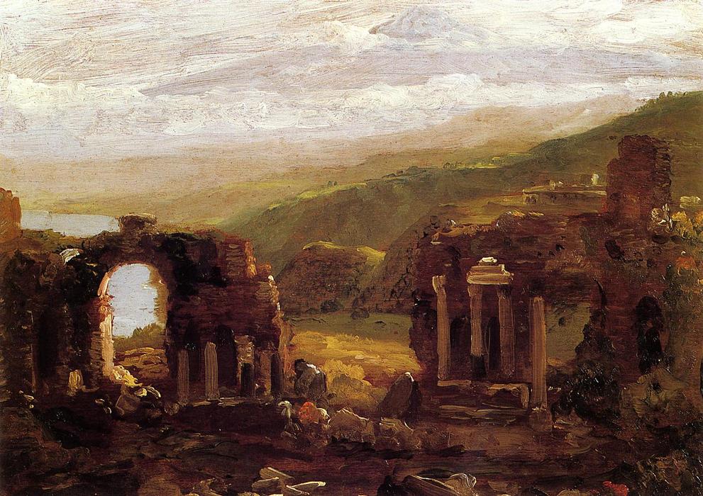 Thomas Cole - The Ruins of Taormina