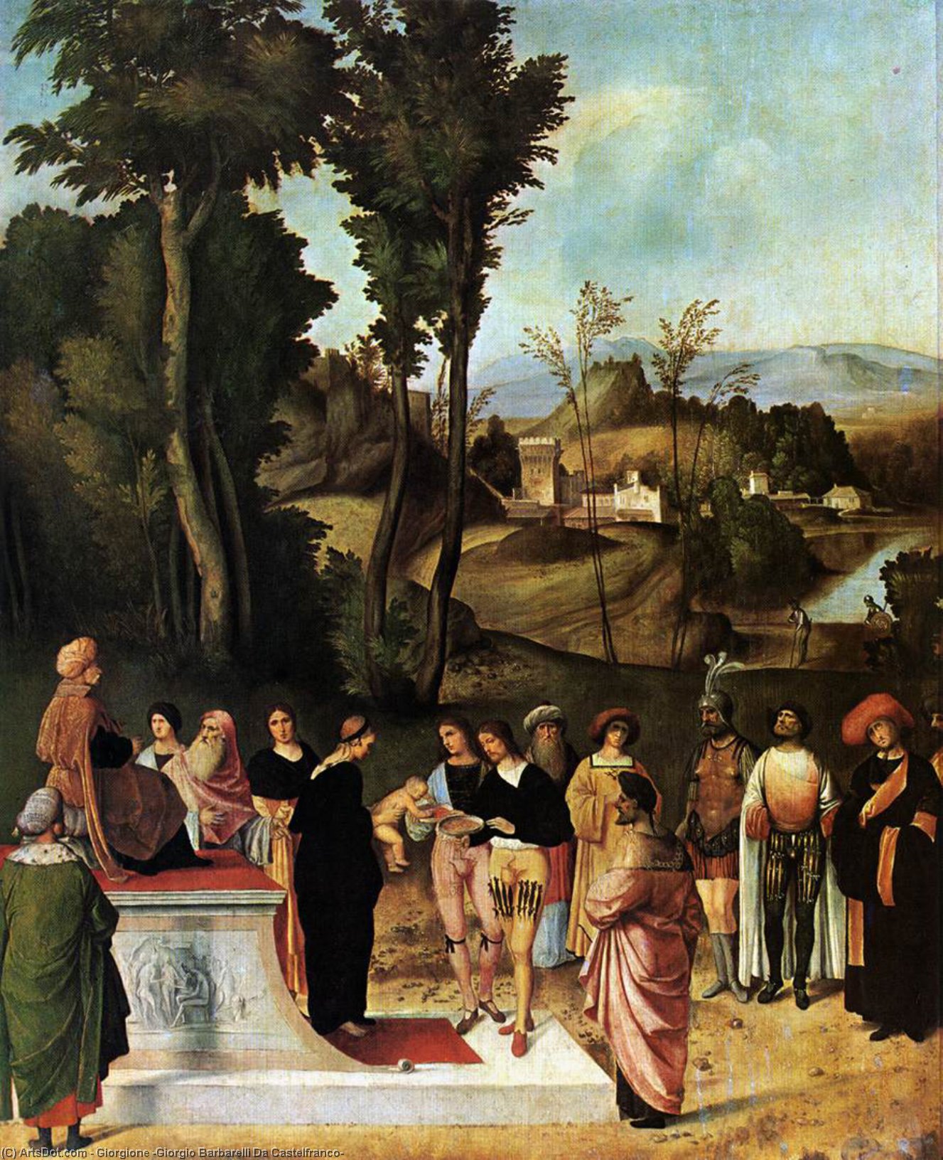 Giorgione - Moses' Trial by Fire