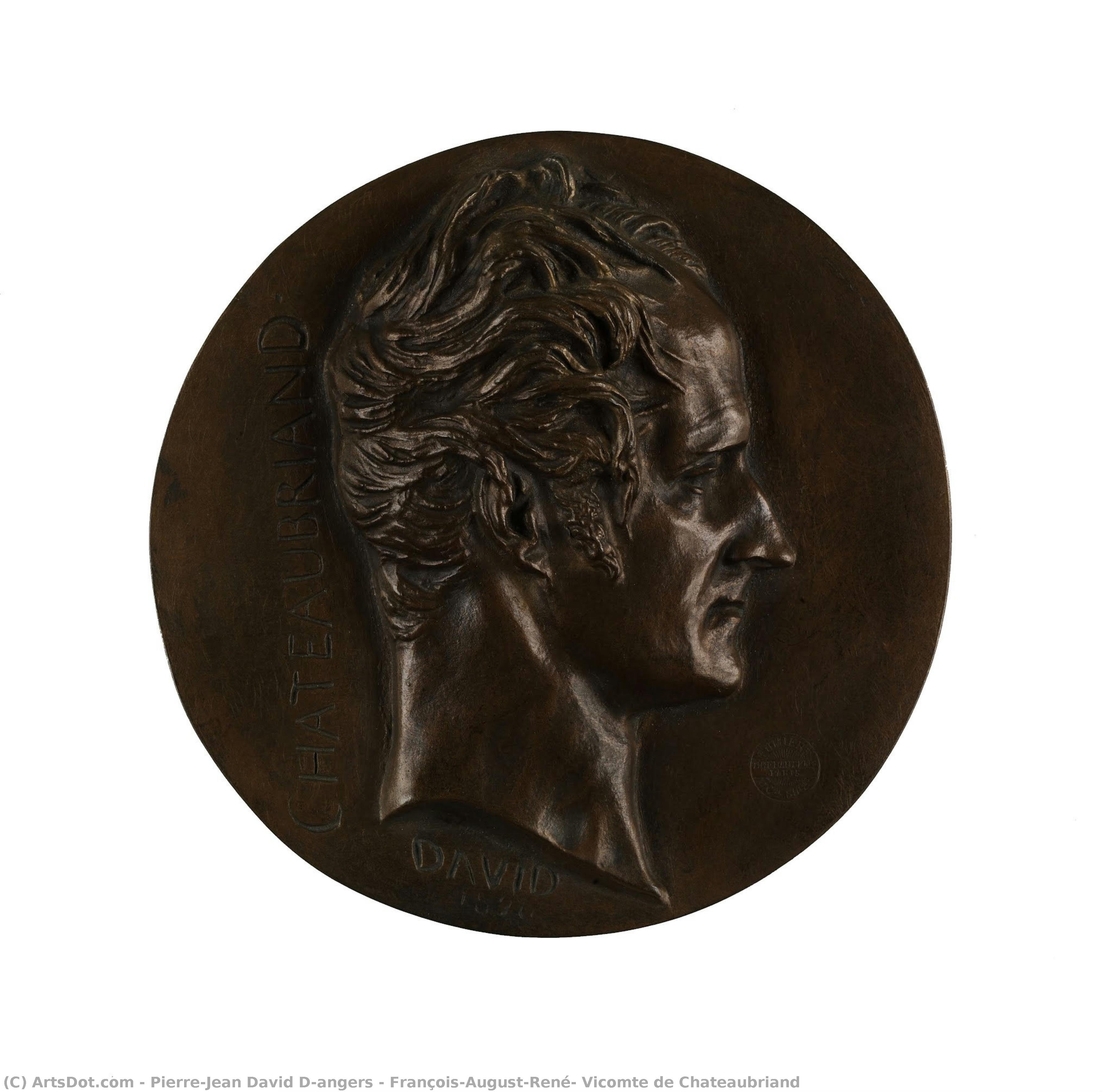 Pierre-Jean David d'Angers, François-August-René, Vicomte de Chateaubriand