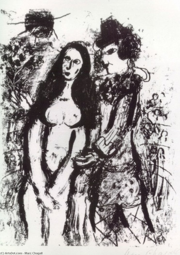 Clown In Love — Marc Chagall