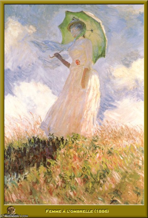 Claude Monet - Žena s ombrelou