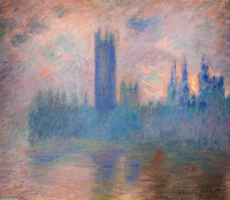 Claude Monet - Parlменти majad, Westminster