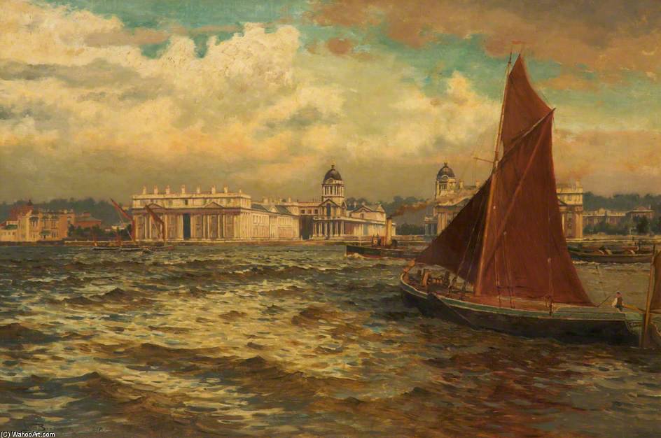 Off Greenwich, London — William Henry Bartlett