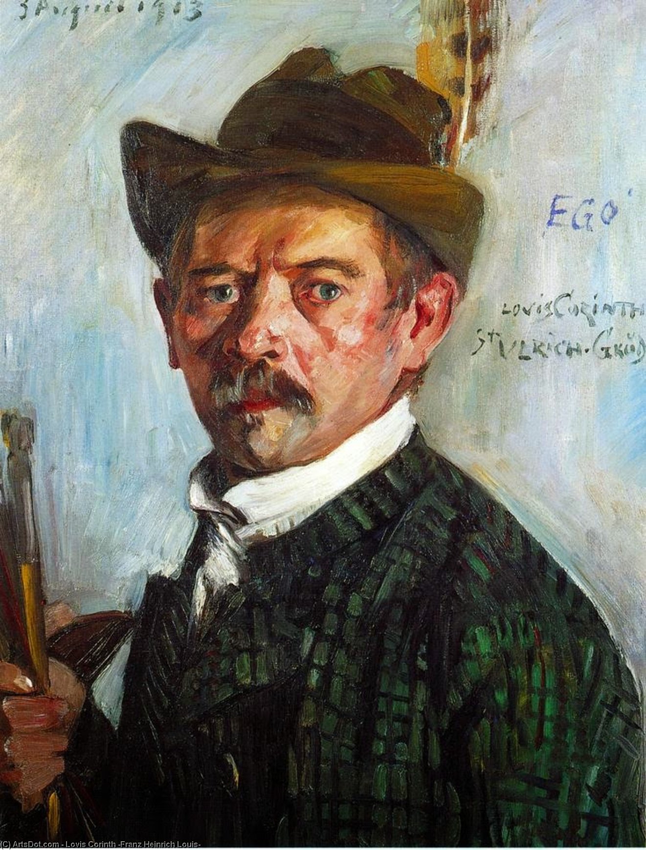 Self Portrait In A Tyrolean Hat — लोविस कॉर्नथ