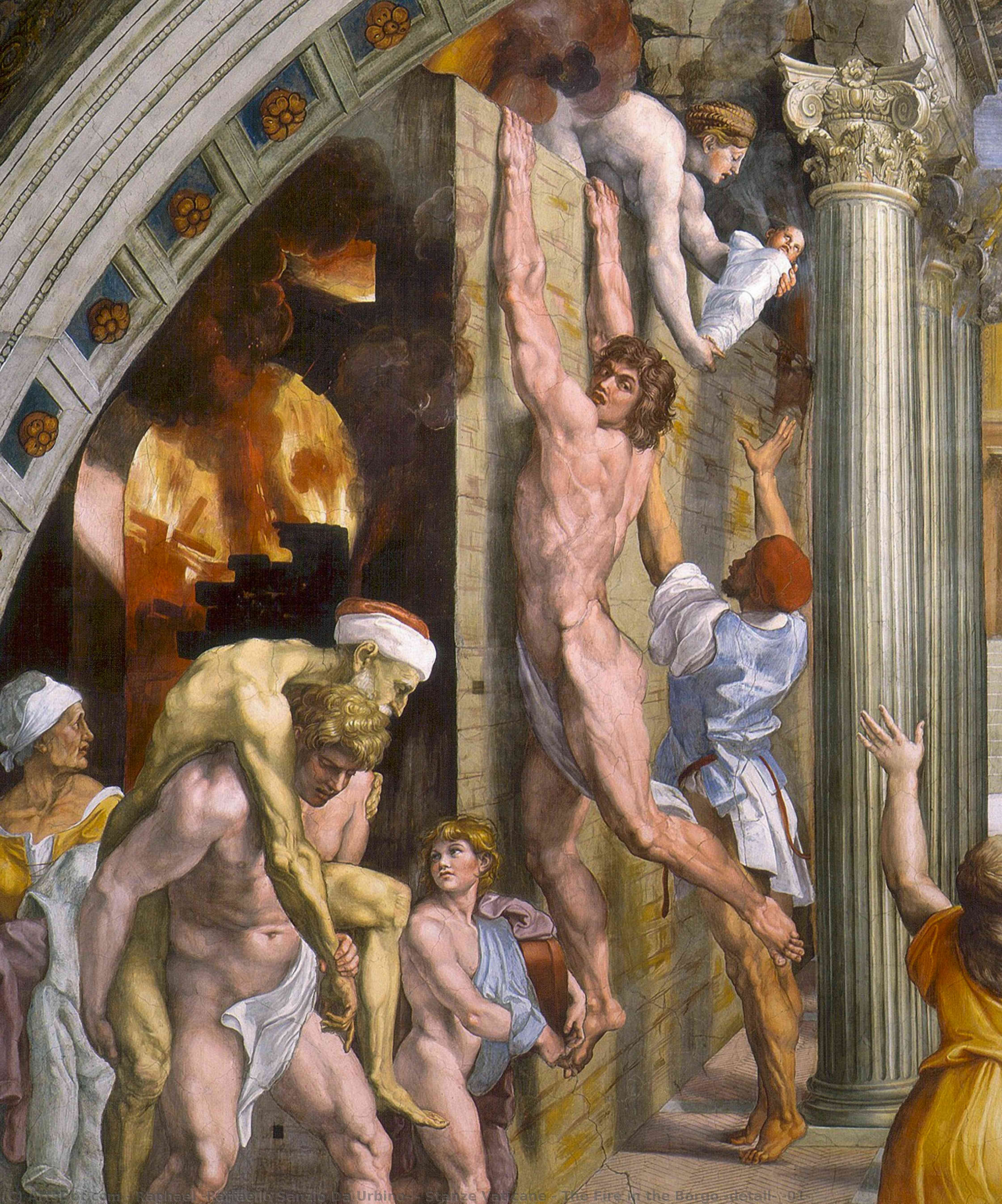 Stanze Vaticane - Ohňová Katastrofa — Rafael