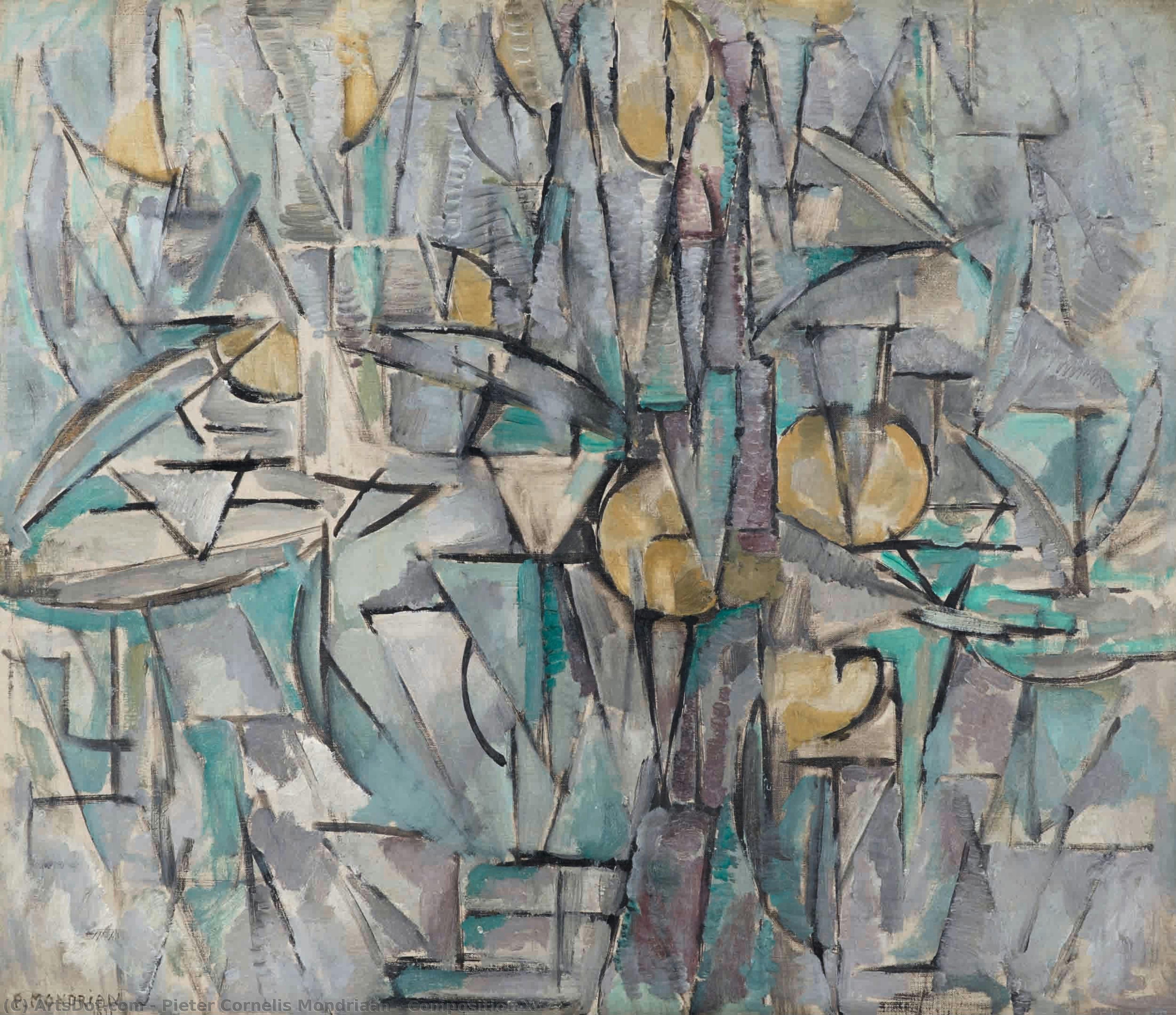 Composition X — Piet Mondrian