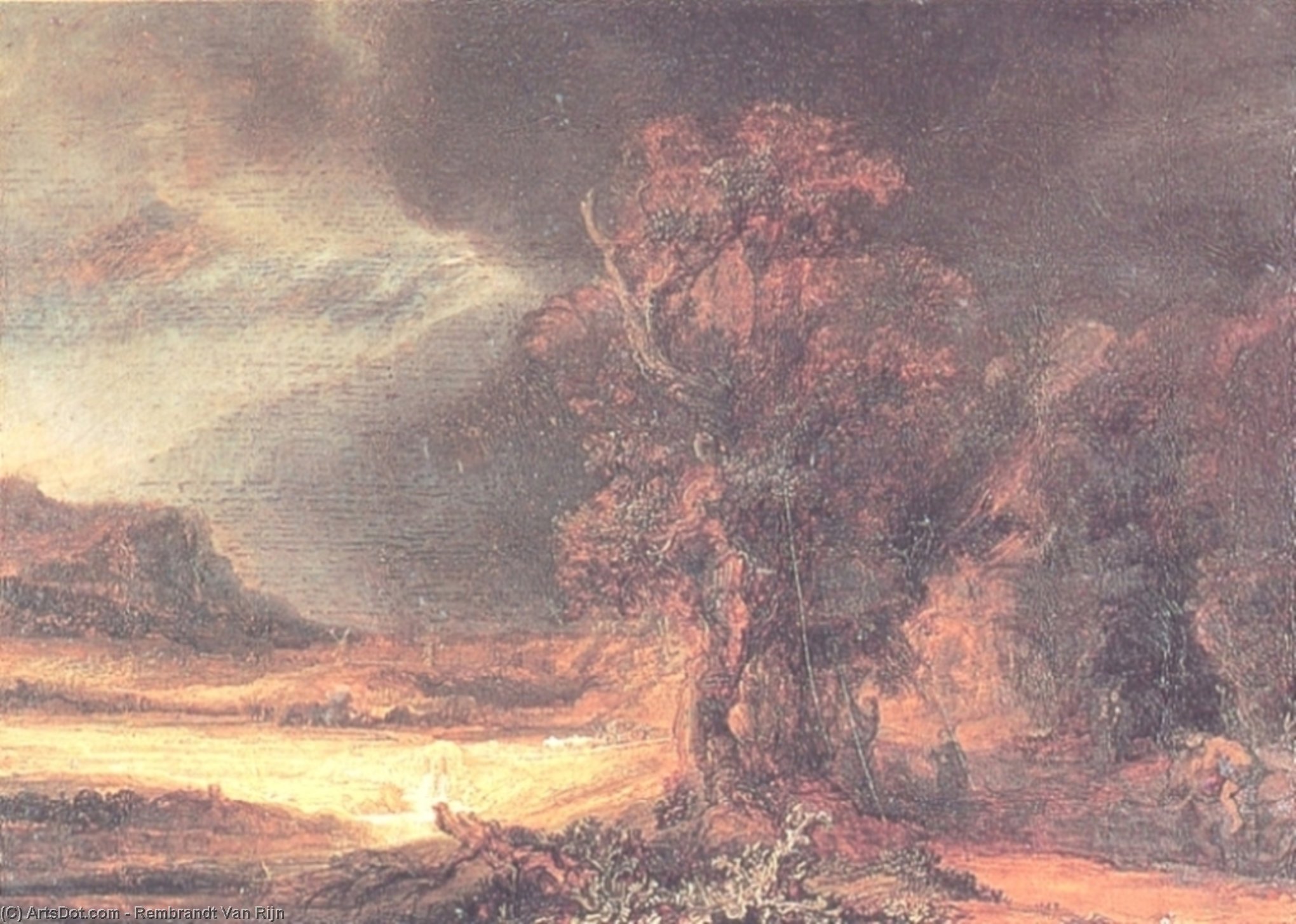 Paysage Avec Le Bon Samaritain — Rembrandt Van Rijn