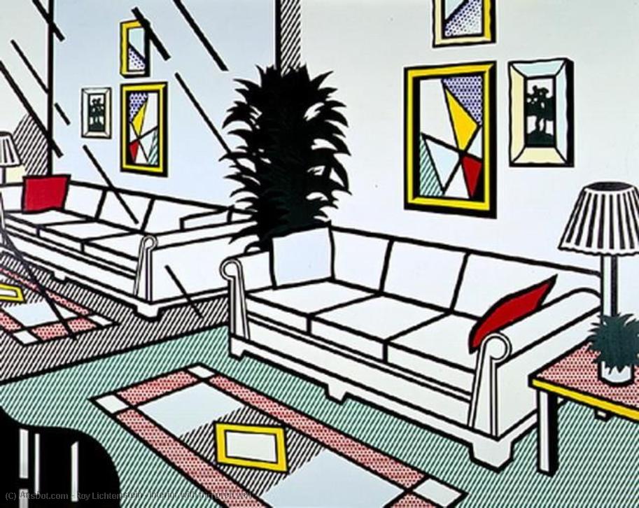Interior Com Parede Espelhada — Roy Lichtenstein