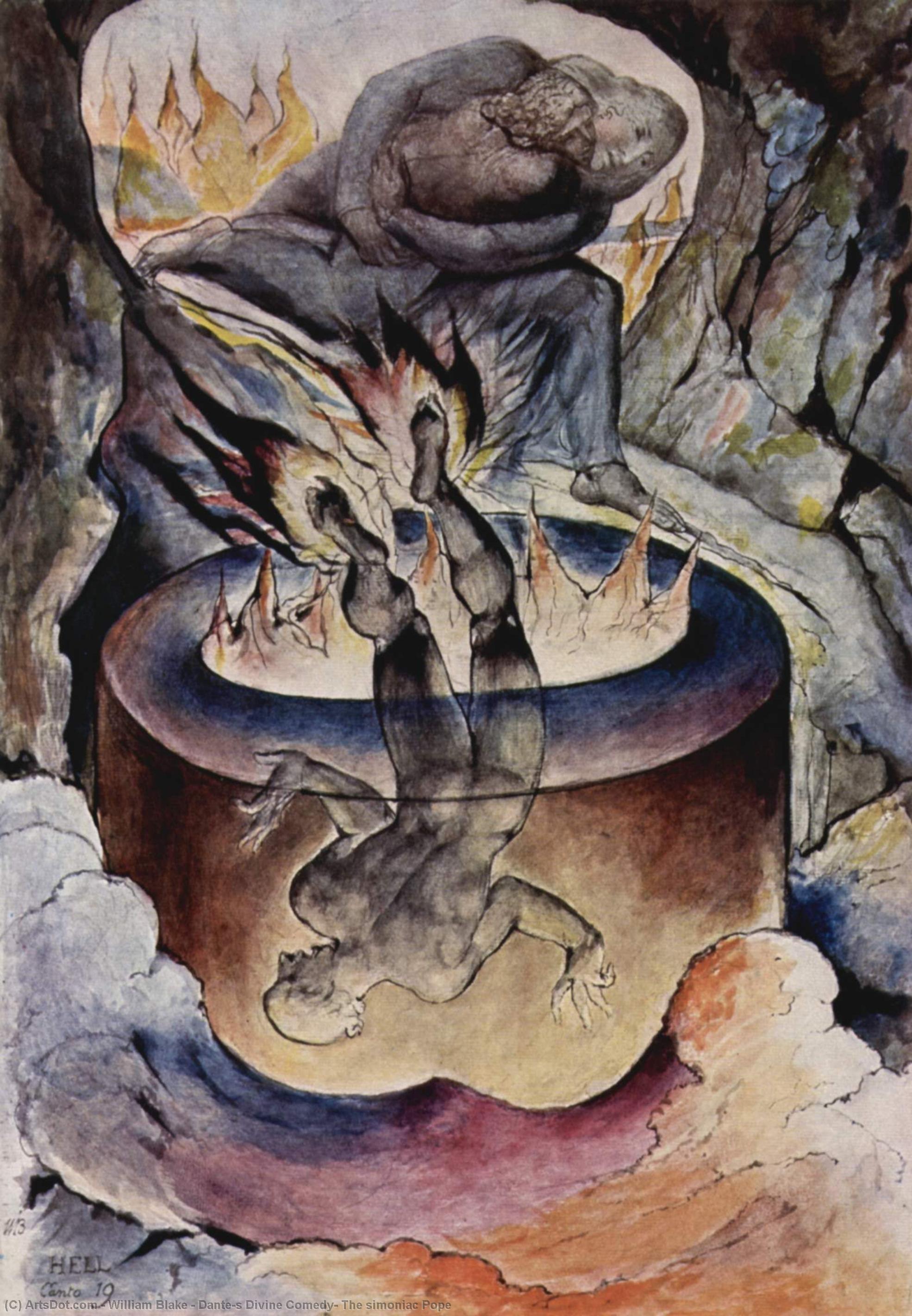 Il Simoniaco Papa — William Blake