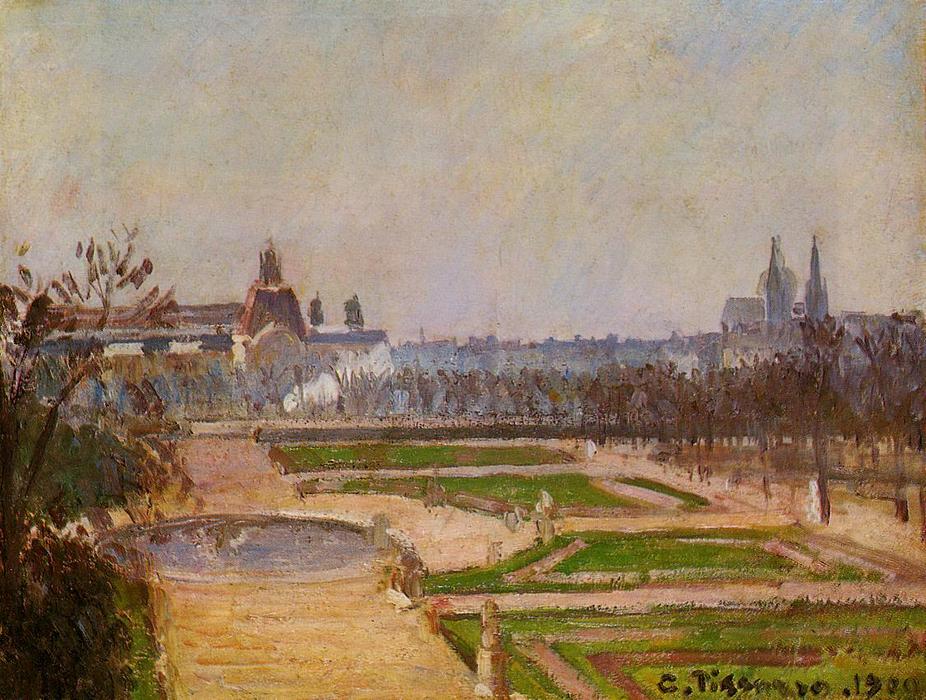 "the Tuileries And The Louvre" - Camille Pissarro — Kamil Pisaro