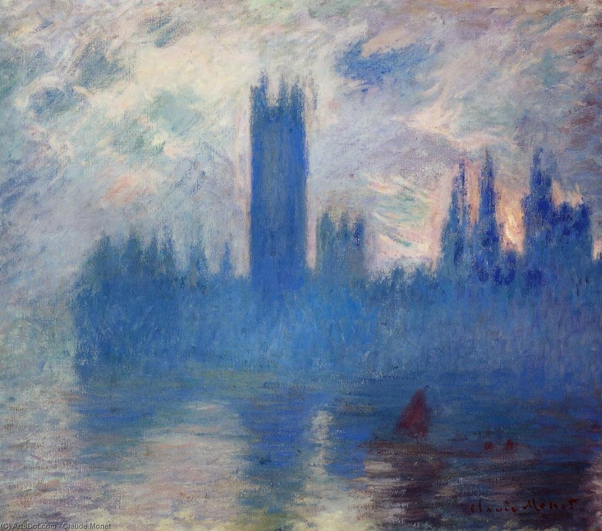 Zgrada Parlamenta, Westminster — Claude Monet