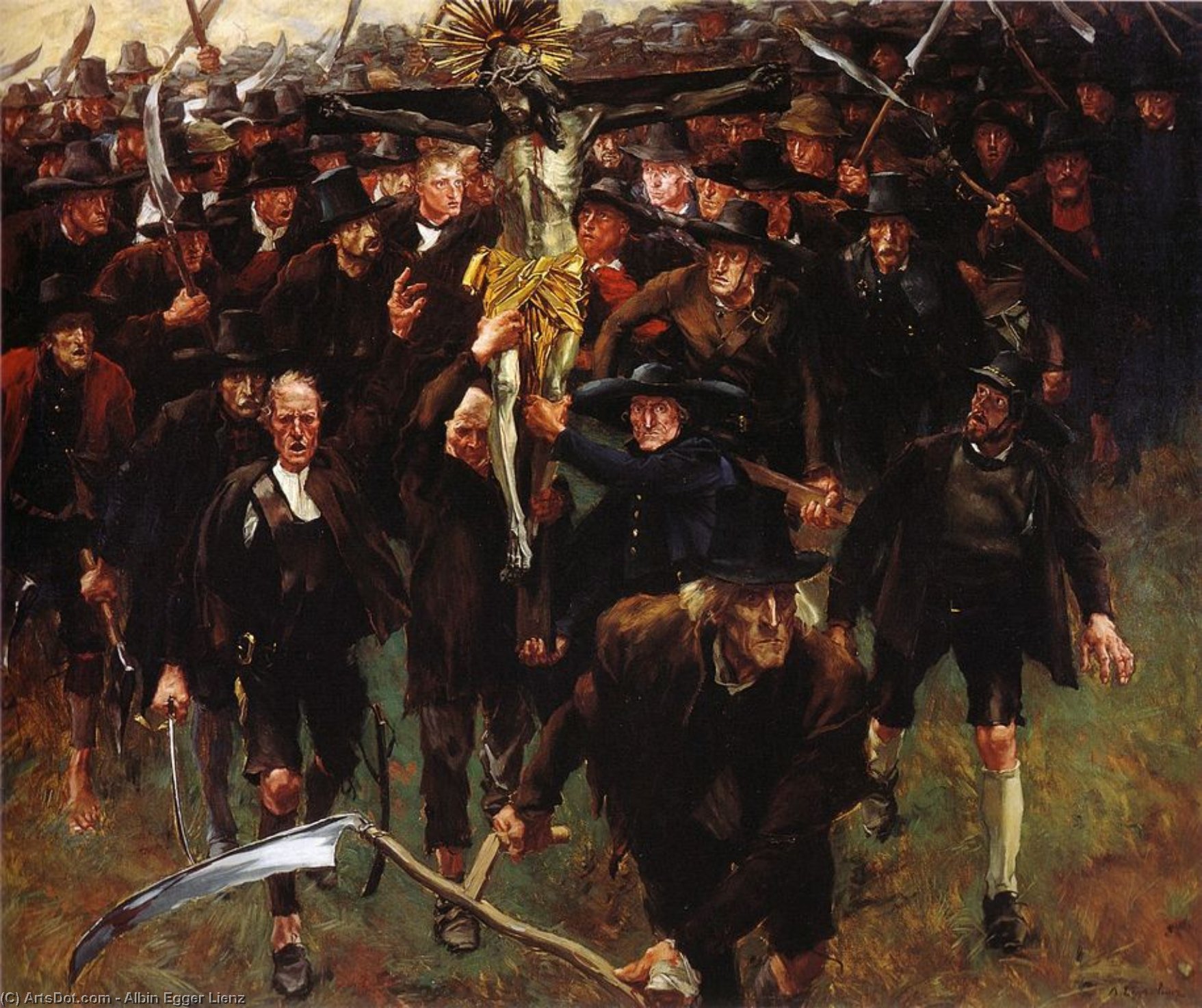 albin egger lienz - The Cross -