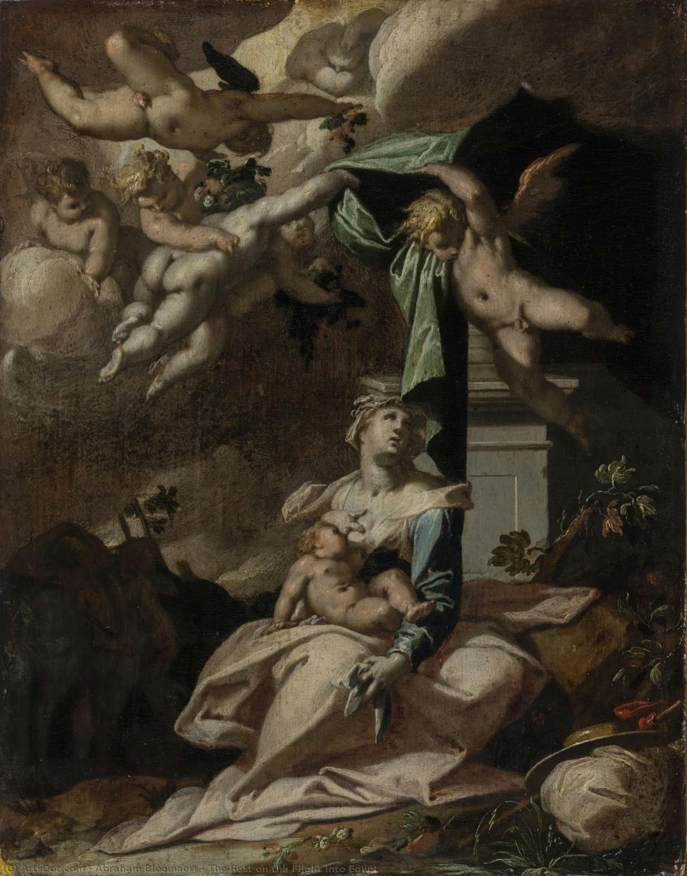 De Rust Op De Vlucht Naar Egypte — Abraham Bloemaert