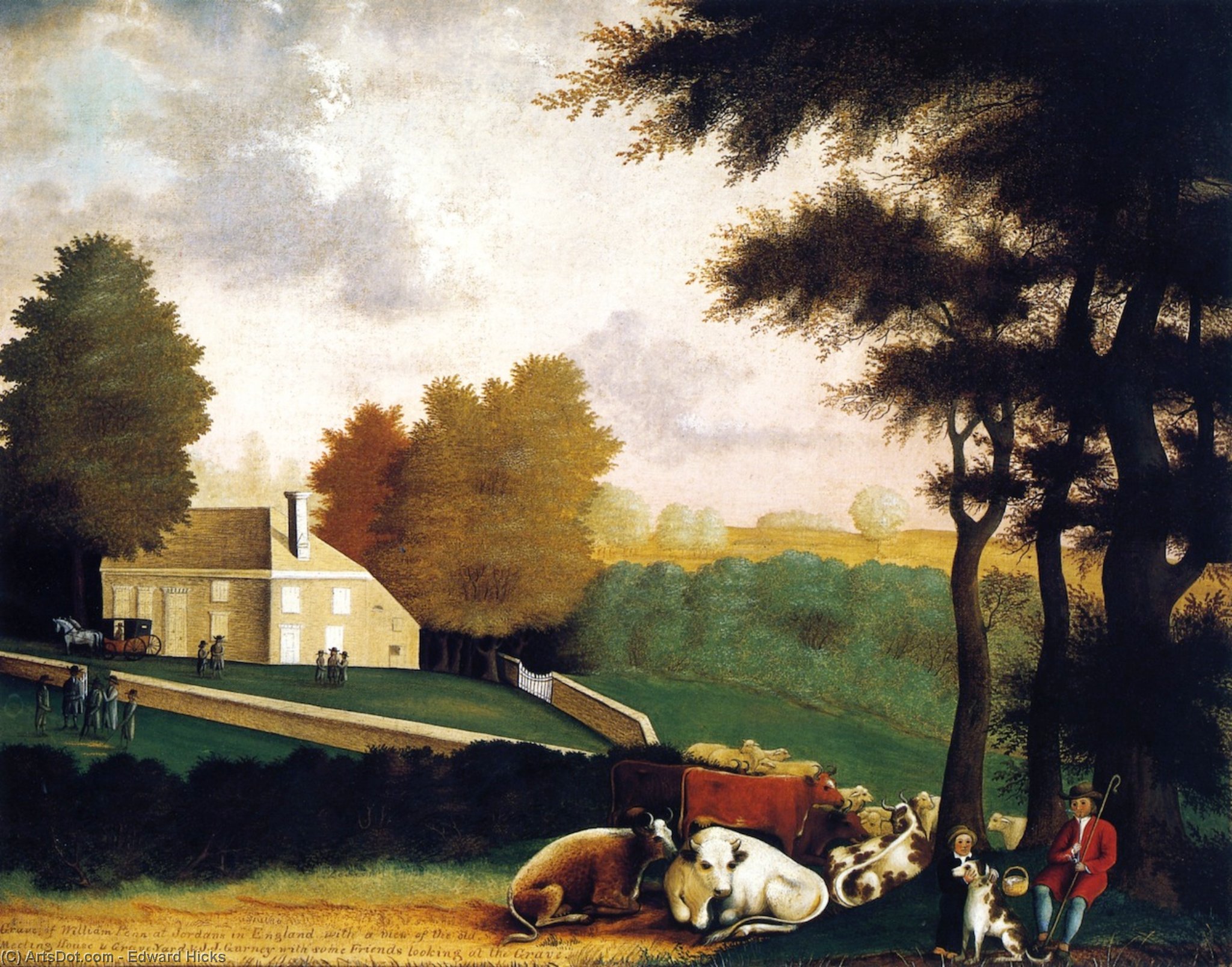 Grab Von William Penn Bei Jordans In England — Edward Hicks