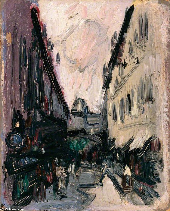 John Duncan Fergusson - Street Scene