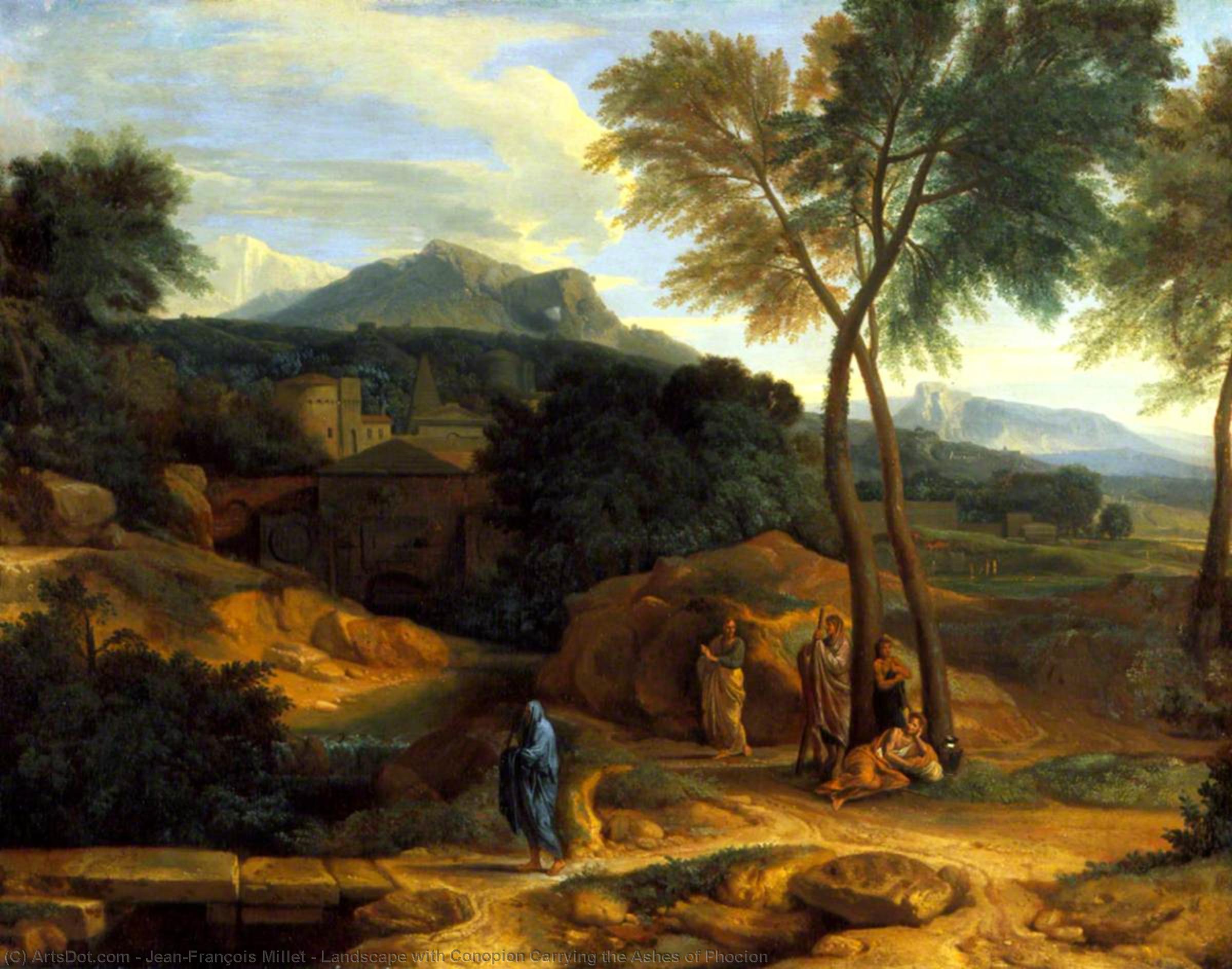 Landscape With Conopion Carrying The Ashes Of Phocion — Jean-françois Millet