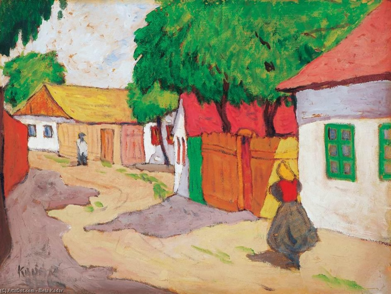 Béla Kádár - Village Street