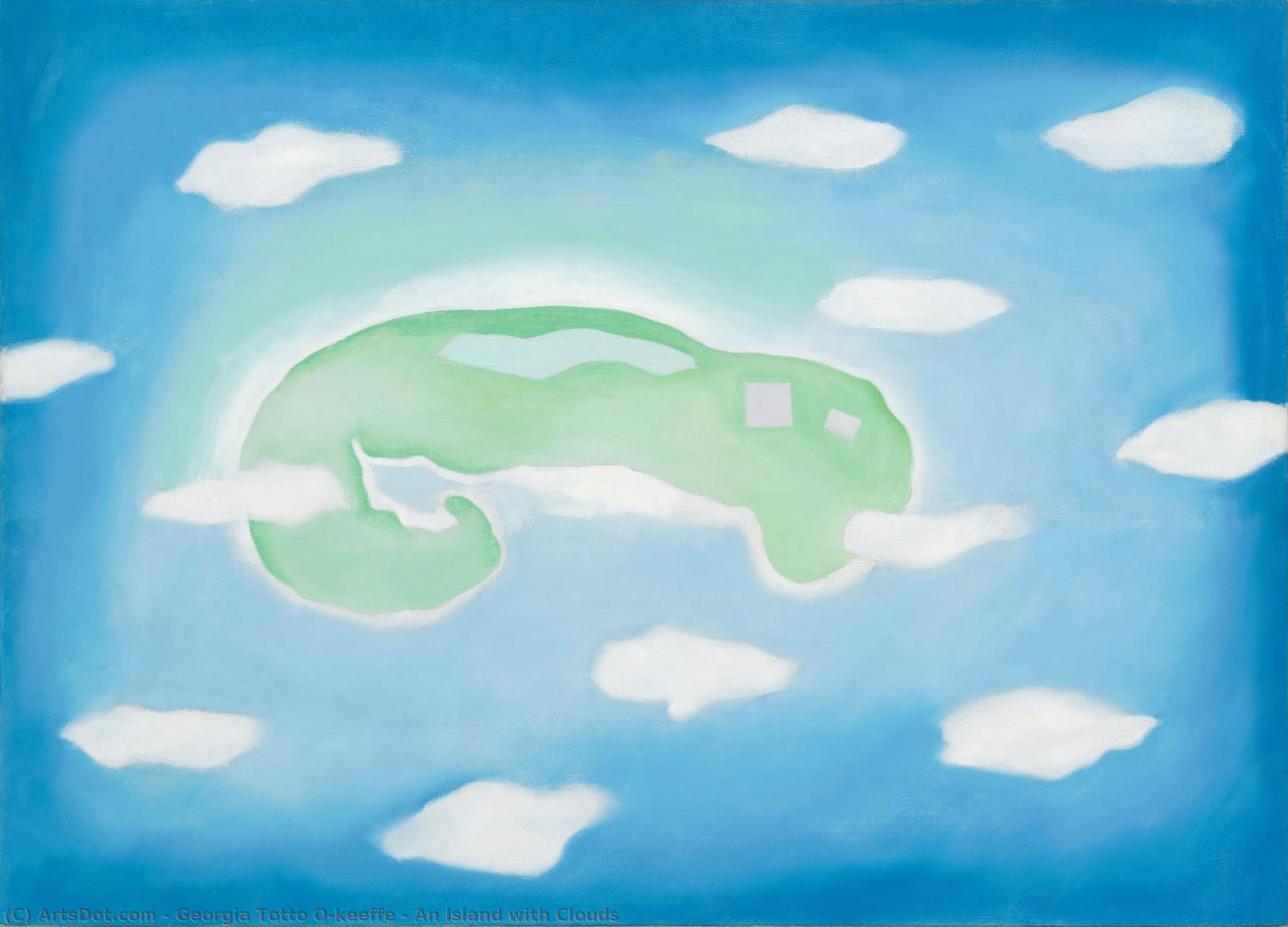 Georgia O’Keeffe - An Island with Clouds