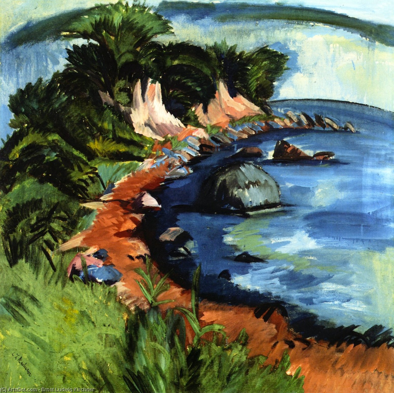 Fehmarn Küste — Ernst Ludwig Kirchner