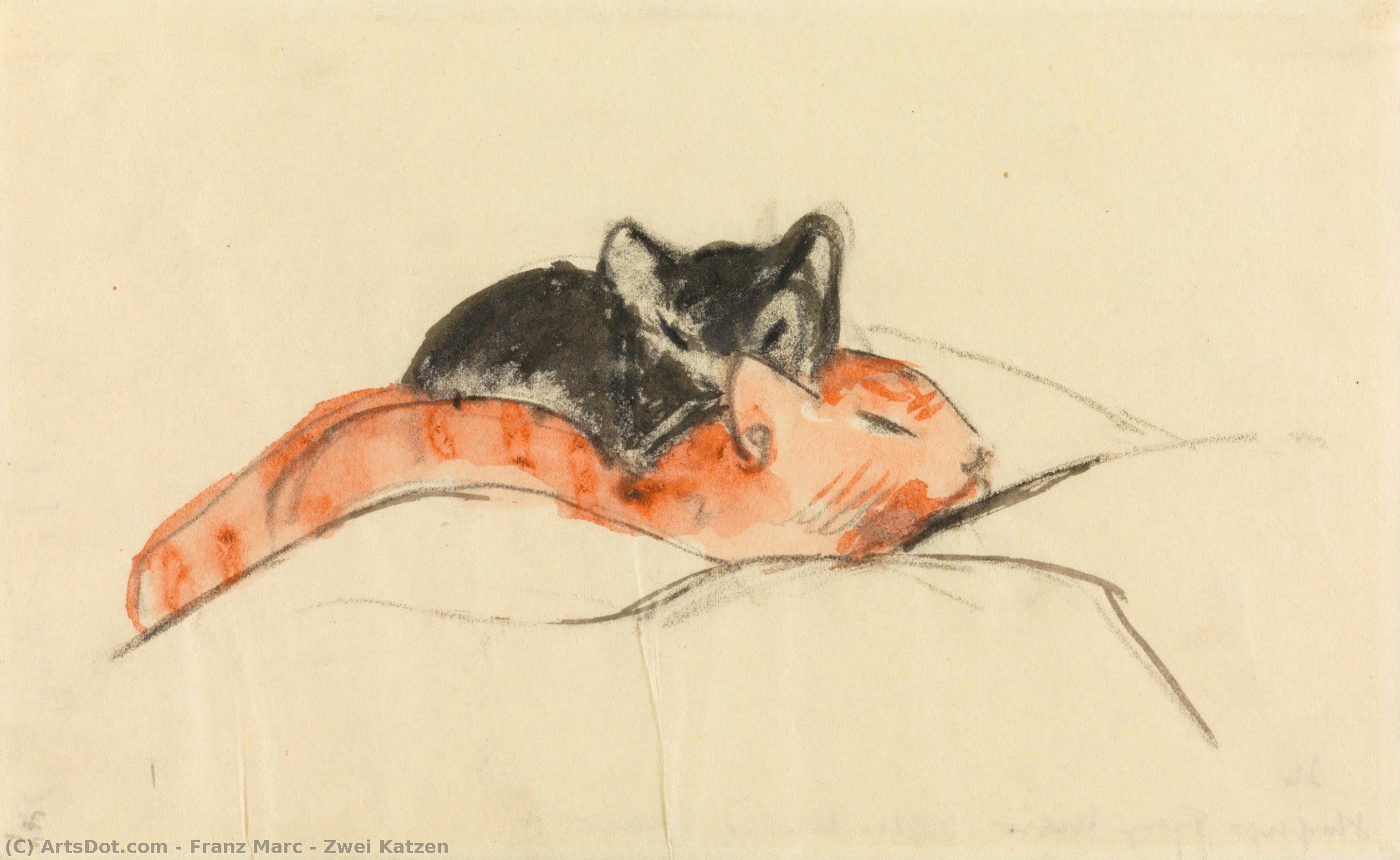 Zwei Katzen — Franz Marc