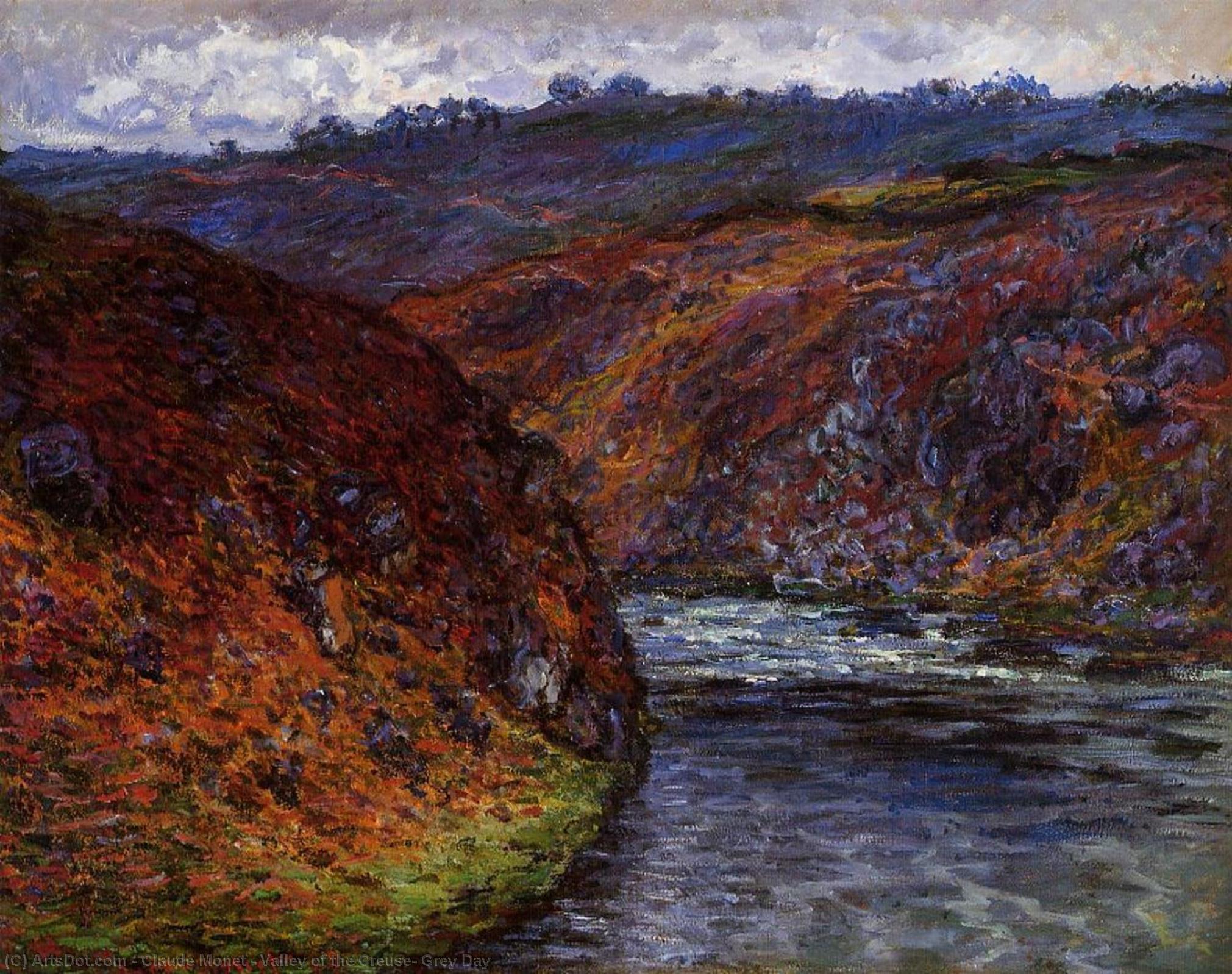 Vale Da Creuse, Dia Cinzento — Claude Monet