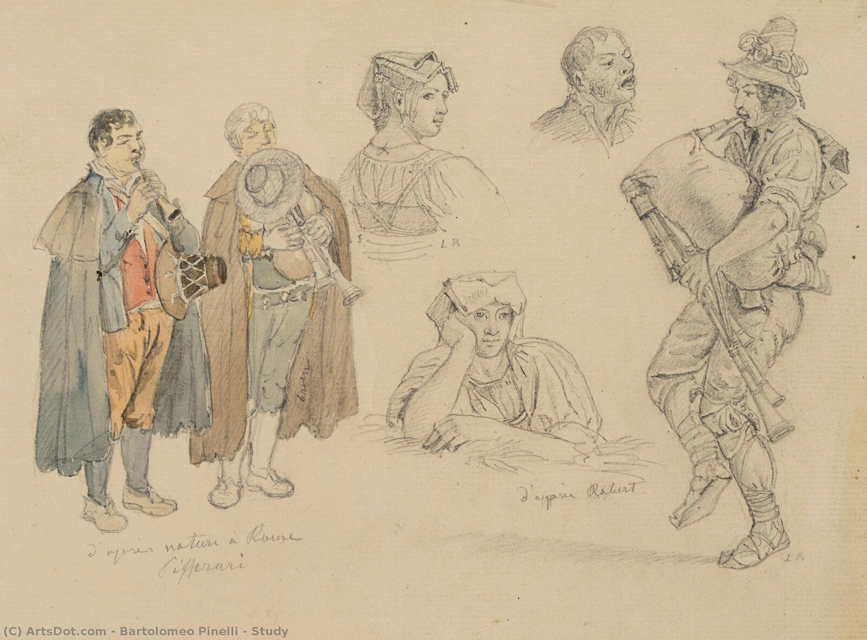 Bartolomeo Pinelli - Study