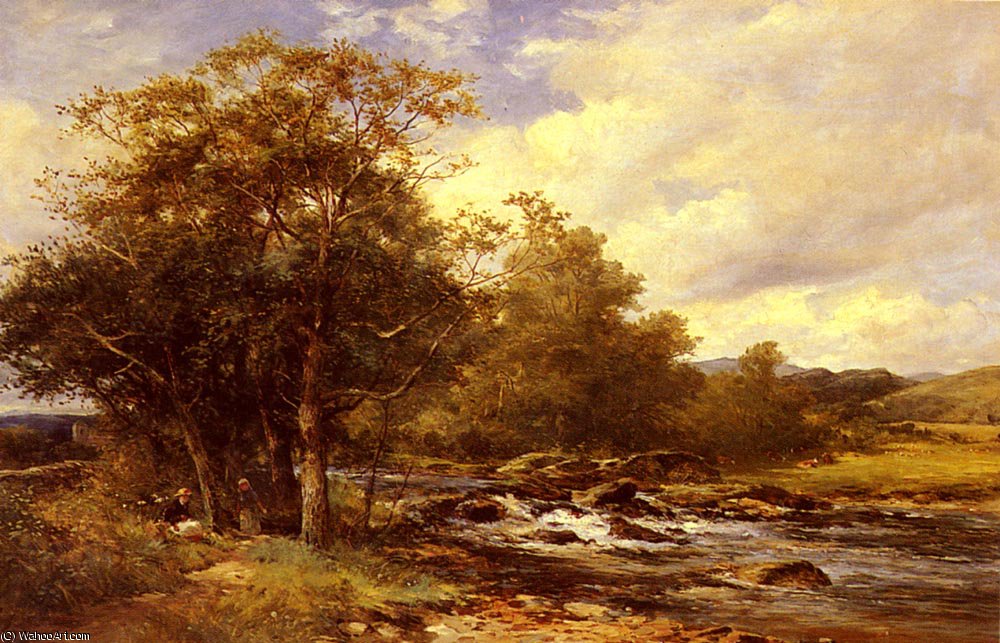 david bates - Resting beside a river