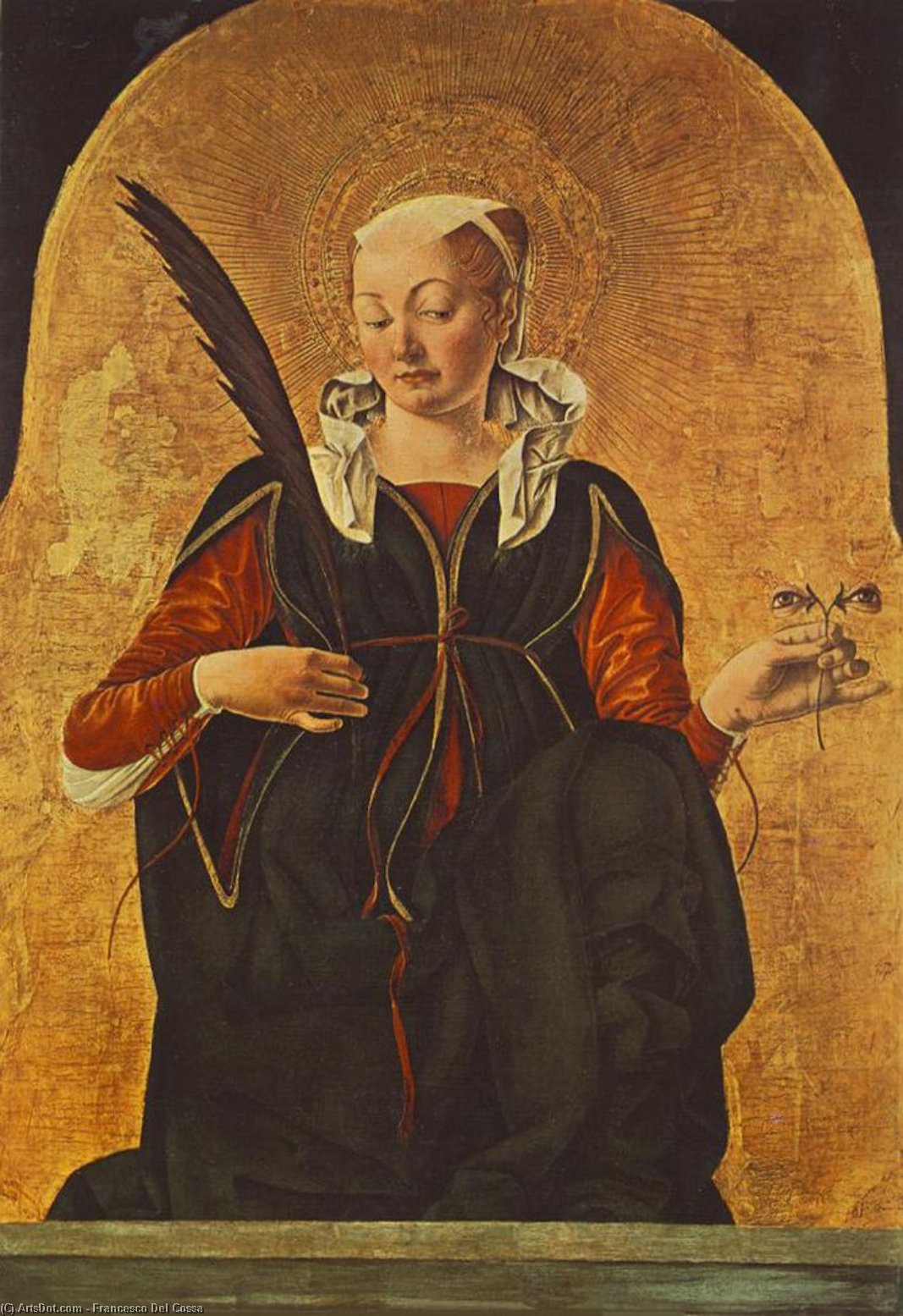 Frančesko Del Kosa - Griffoni Polyptych: St Lucy