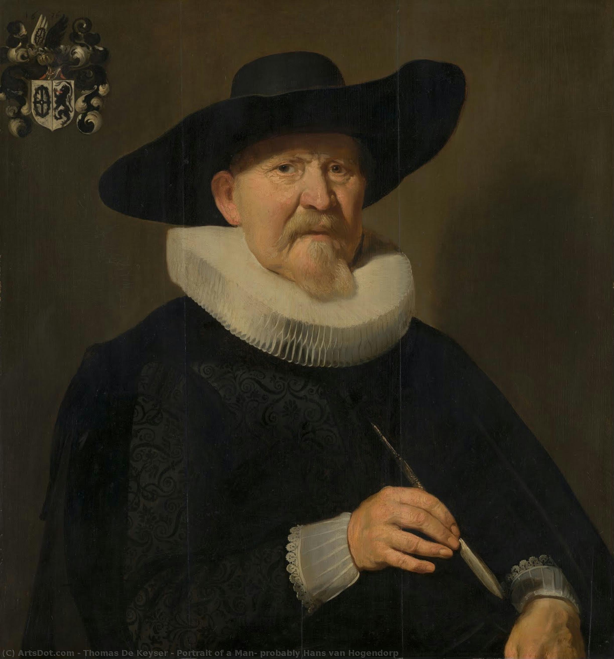 Thomas de Keyser - Portrait von einem Mann, wahrscheinlich Hans van Hogendorp