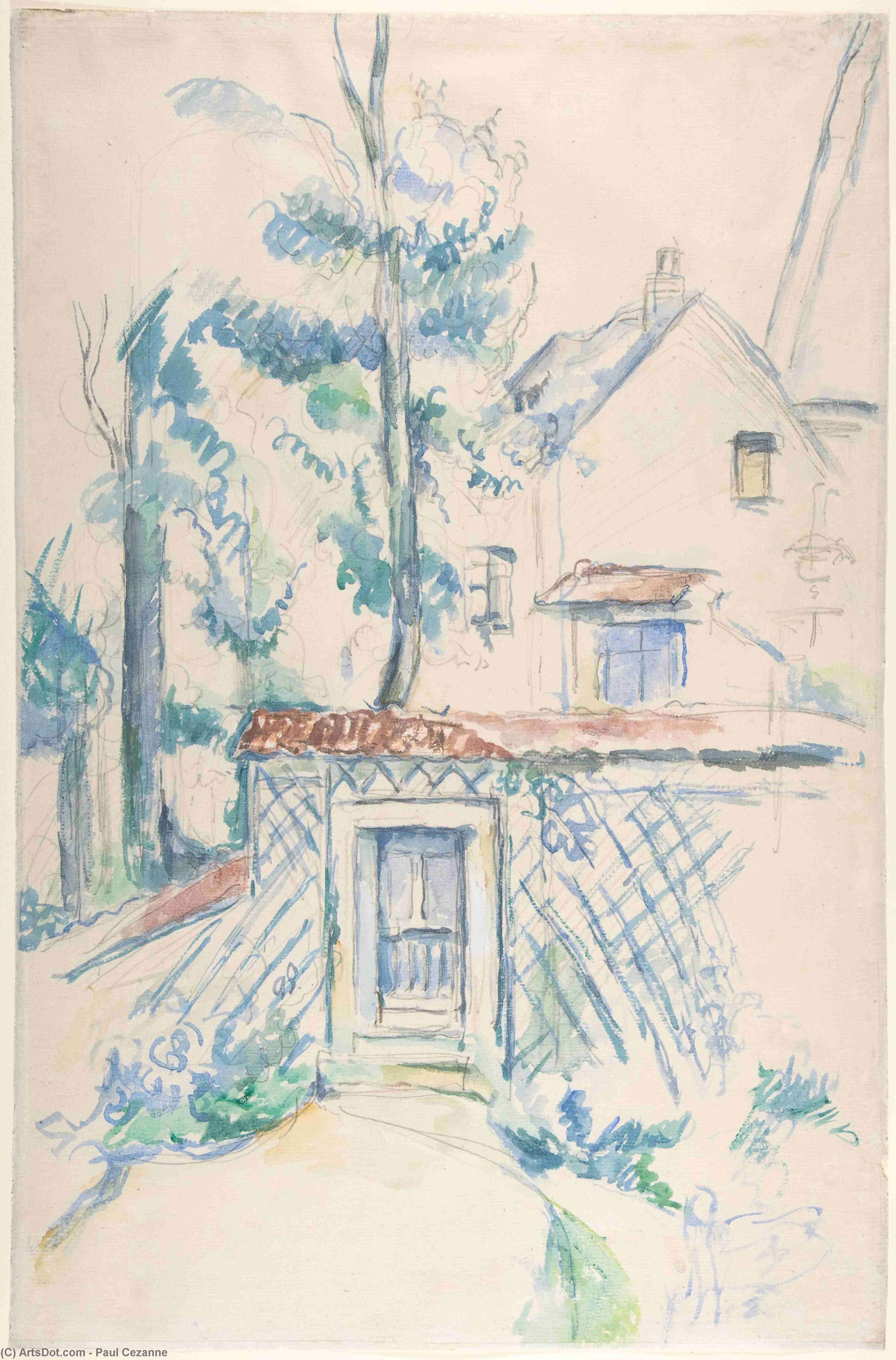 Paul Cézanne - Entrée de Jardin