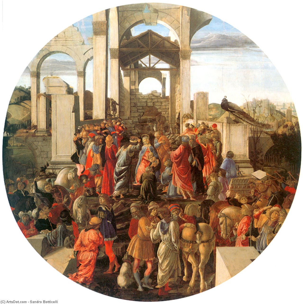 Sandro Botticelli - Adorace třech kráčí