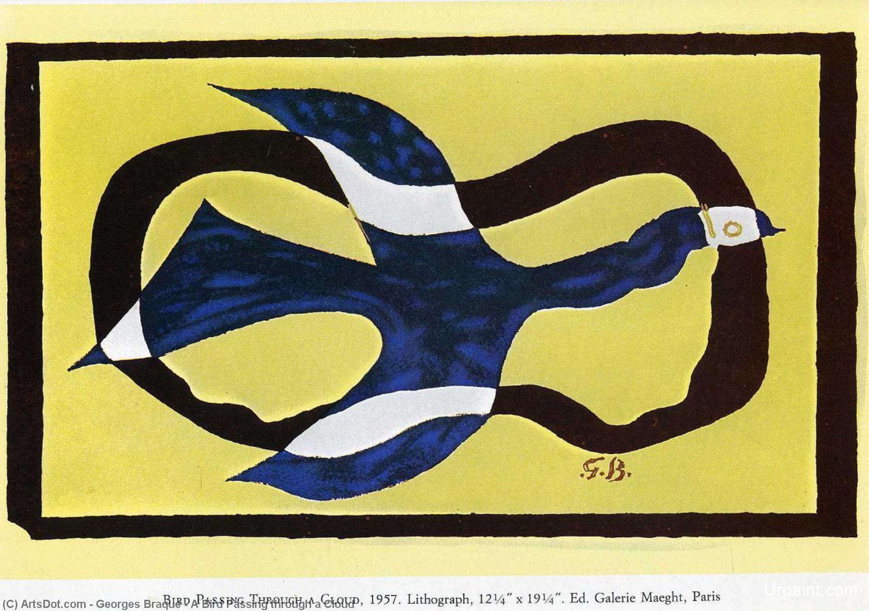 A Bird Passing Through A Cloud — Georges Braque