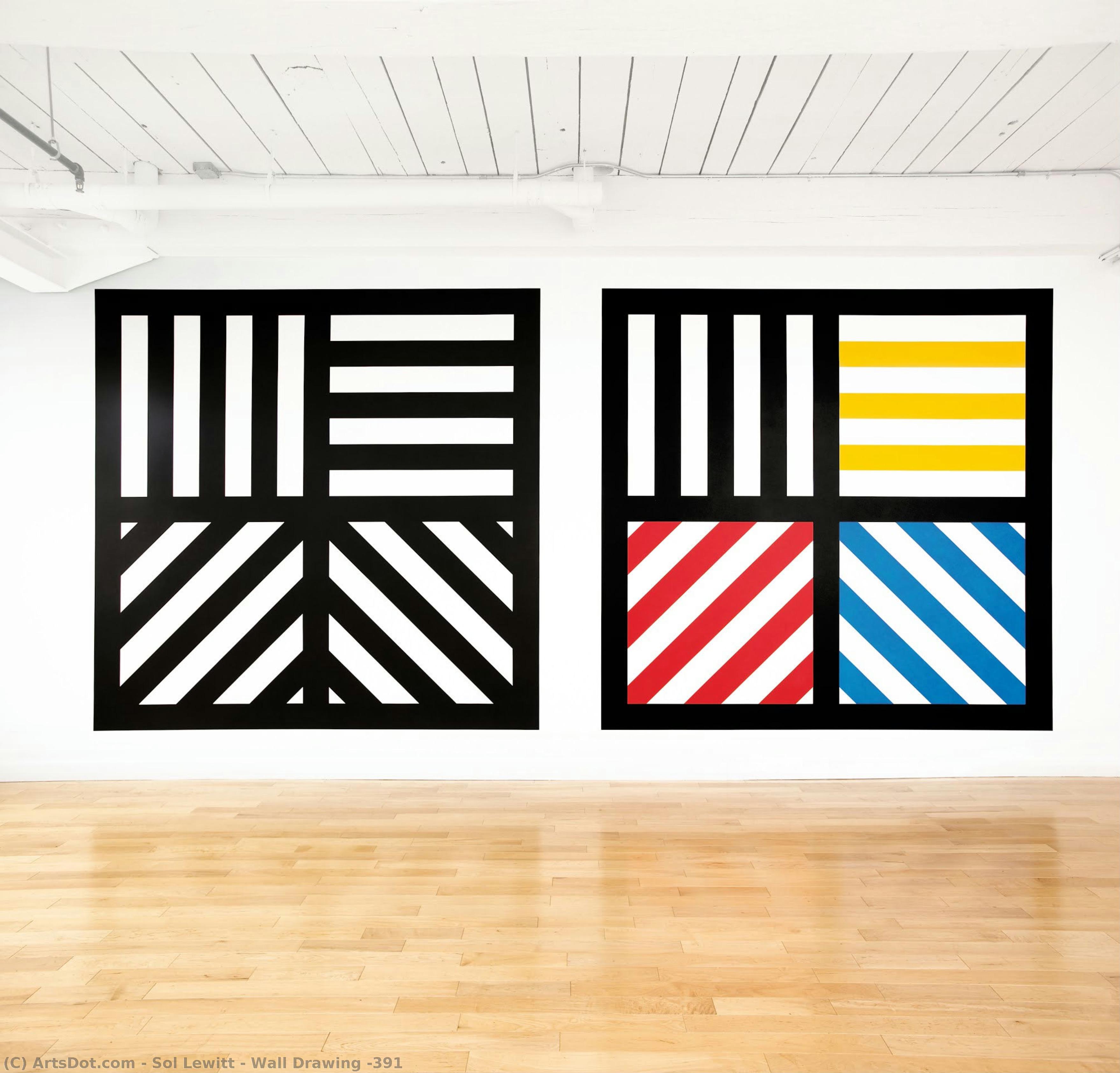 solomon lewitt, Wall Drawing #391