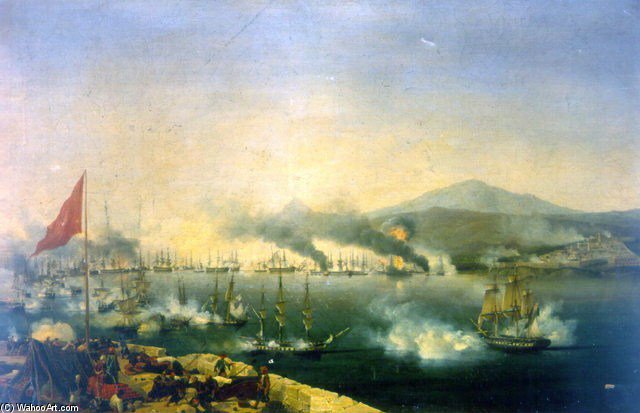 Naval Battle Of Navarino — Ambroise Louis Garneray