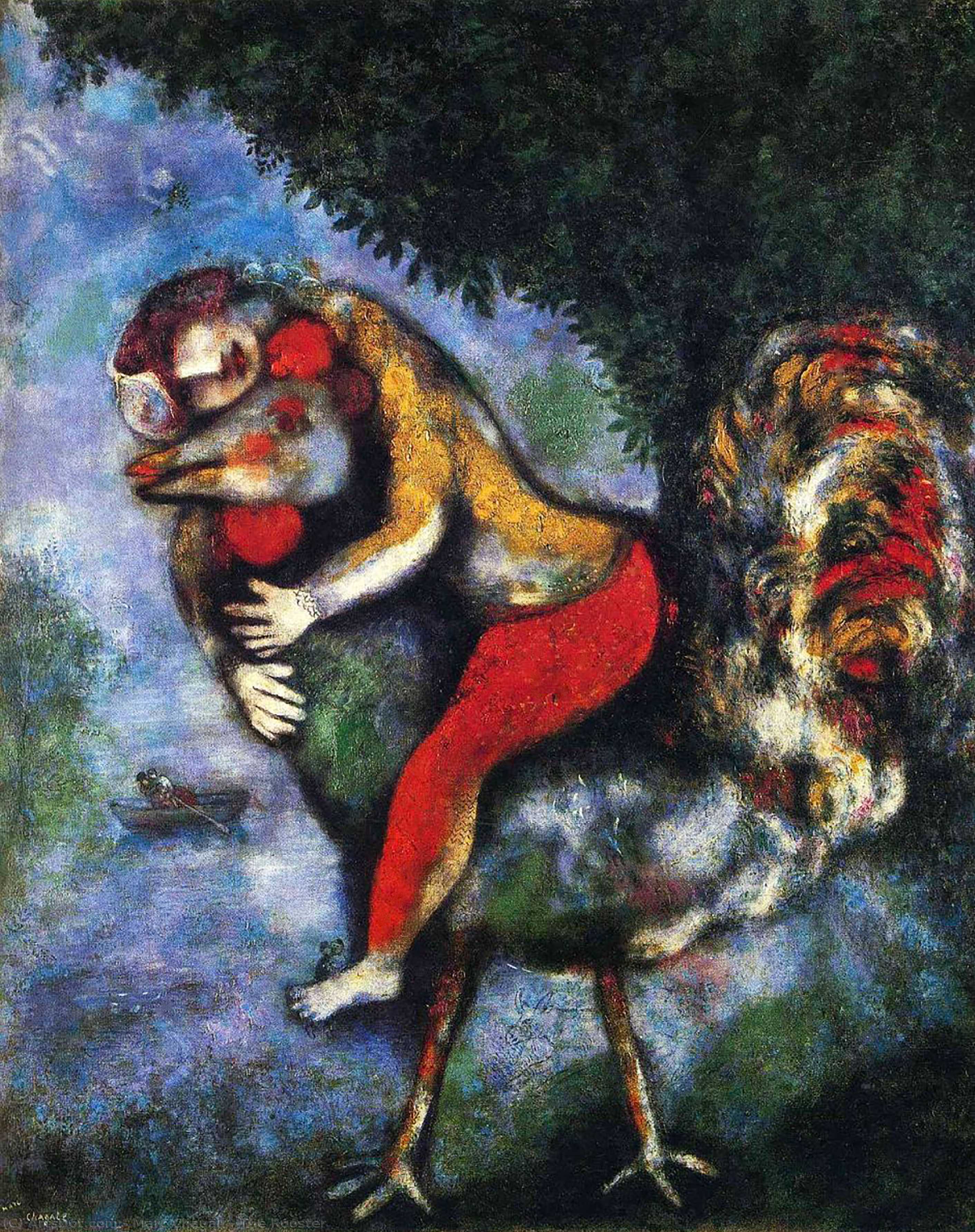 Marc Chagall - Der Hahn