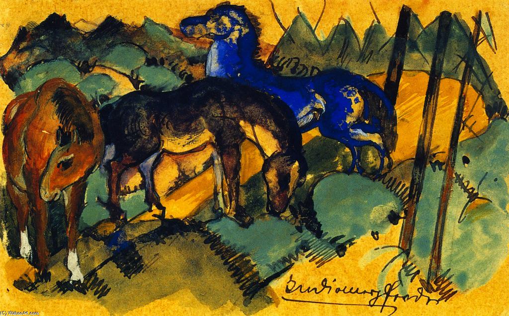 Caballos Indios Rojos — Franz Marc