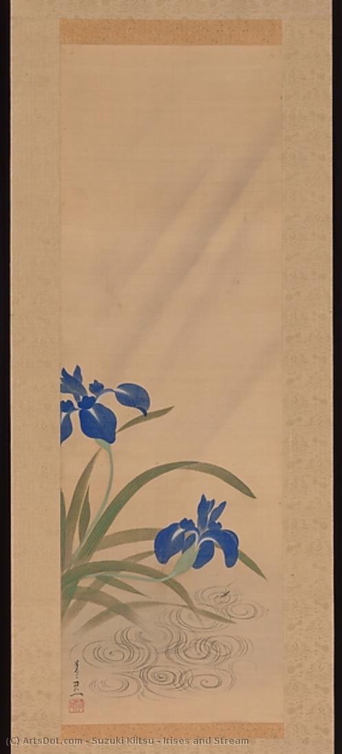 Irises And Stream — Suzuki Kiitsu
