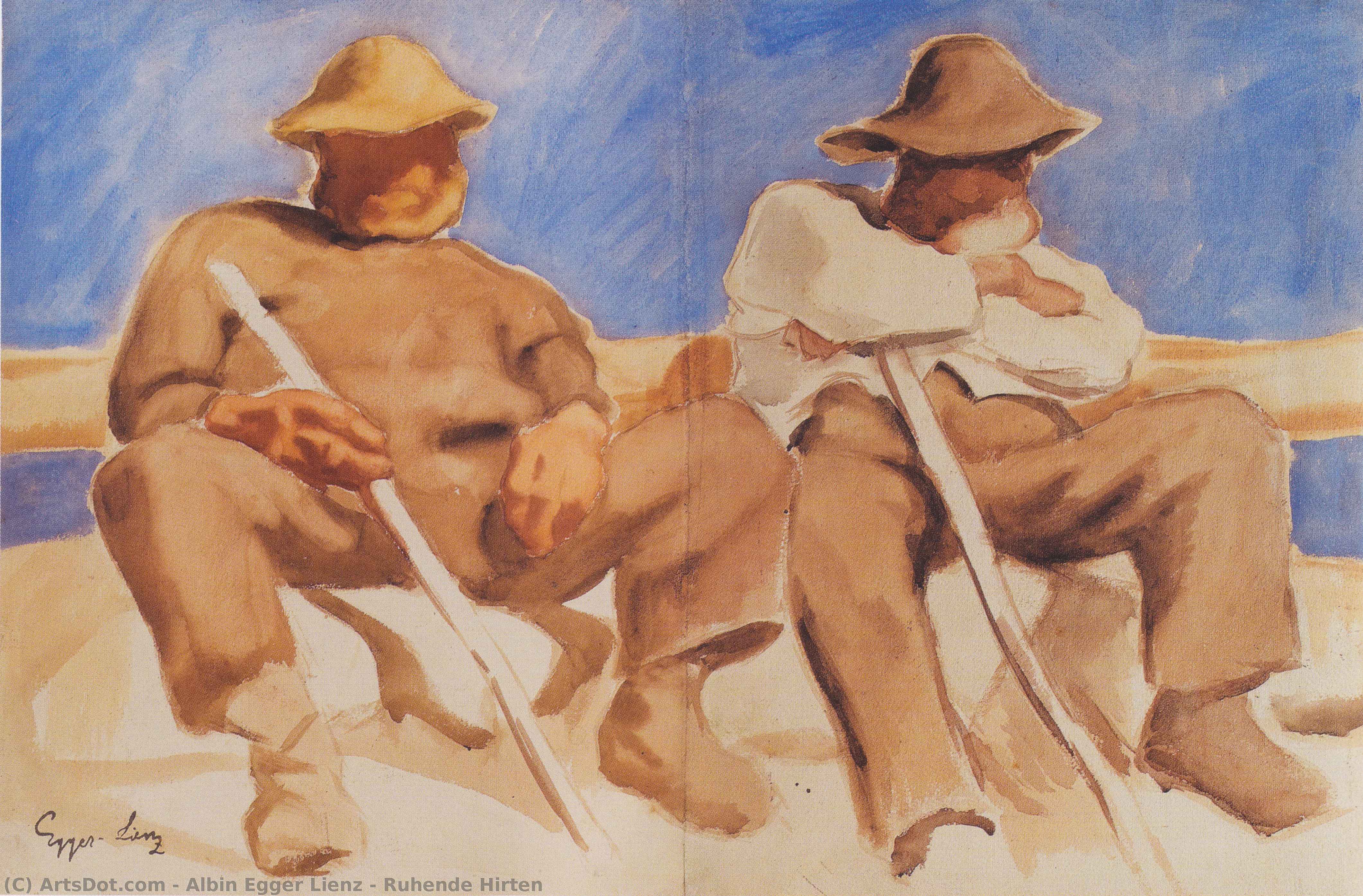 albin egger lienz - Ruhende Hirten