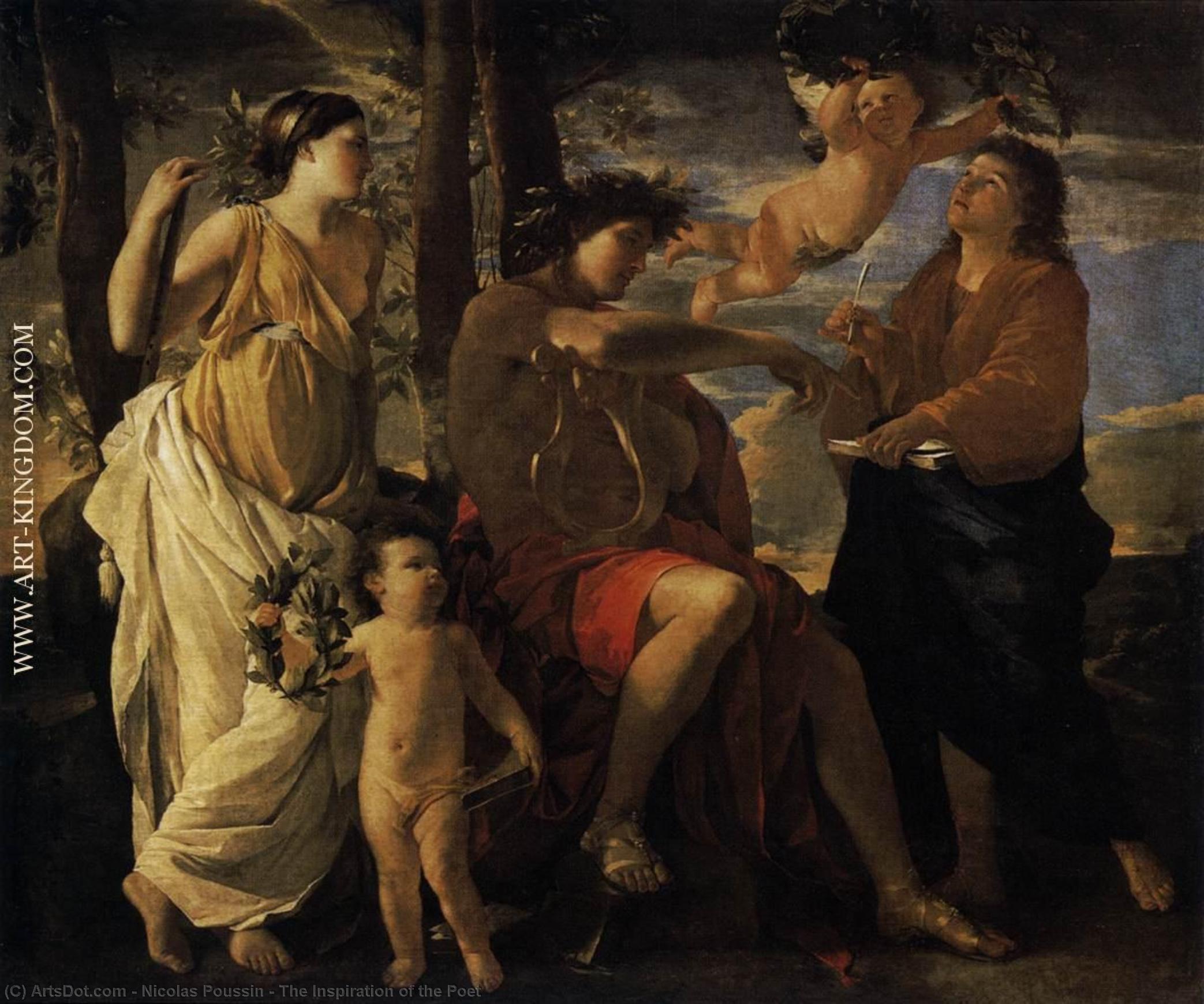 Inspirace Básníka — Nikolás Poussin