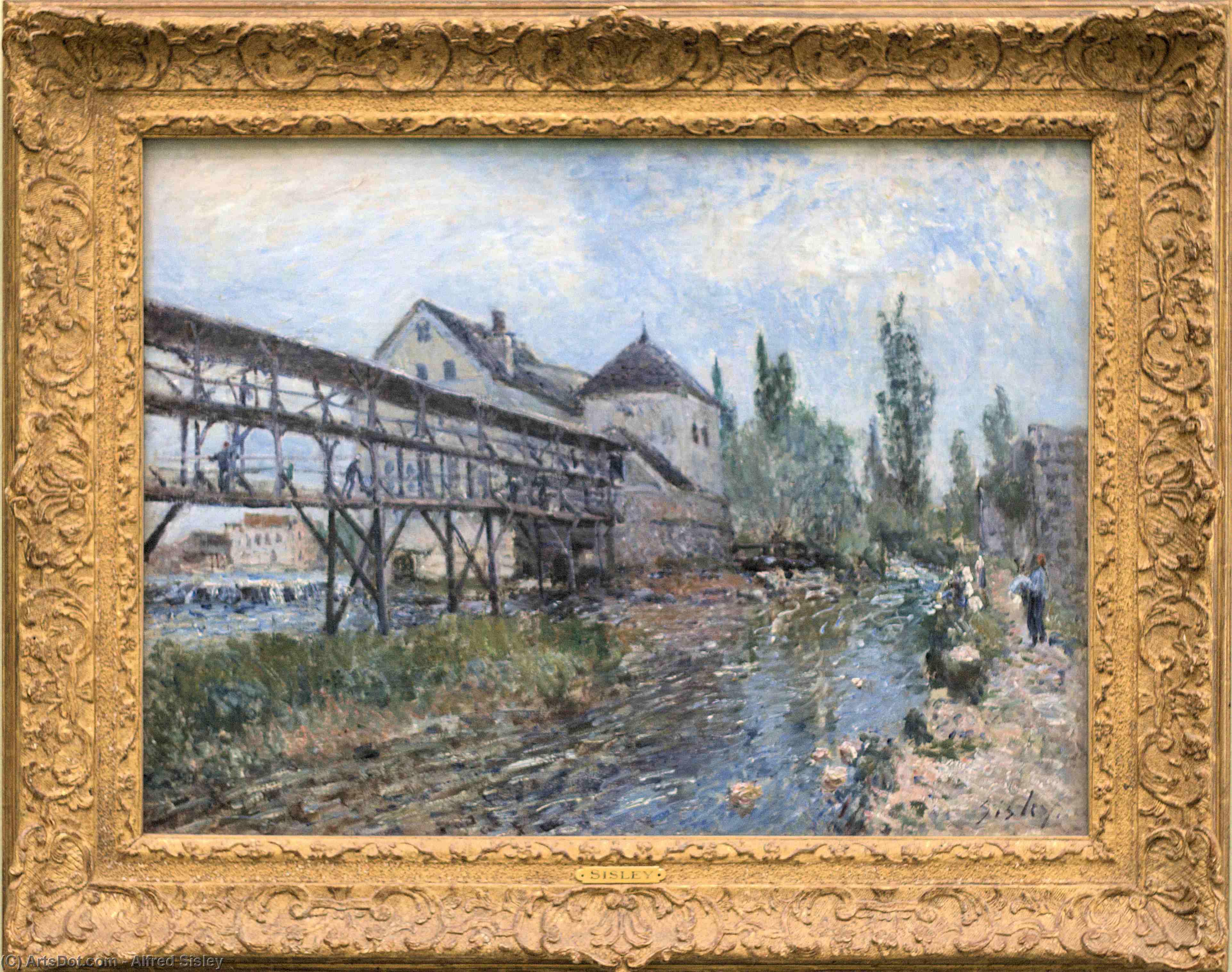 Watermill Near Moret By Alfred Sisley — Alfred Sisley