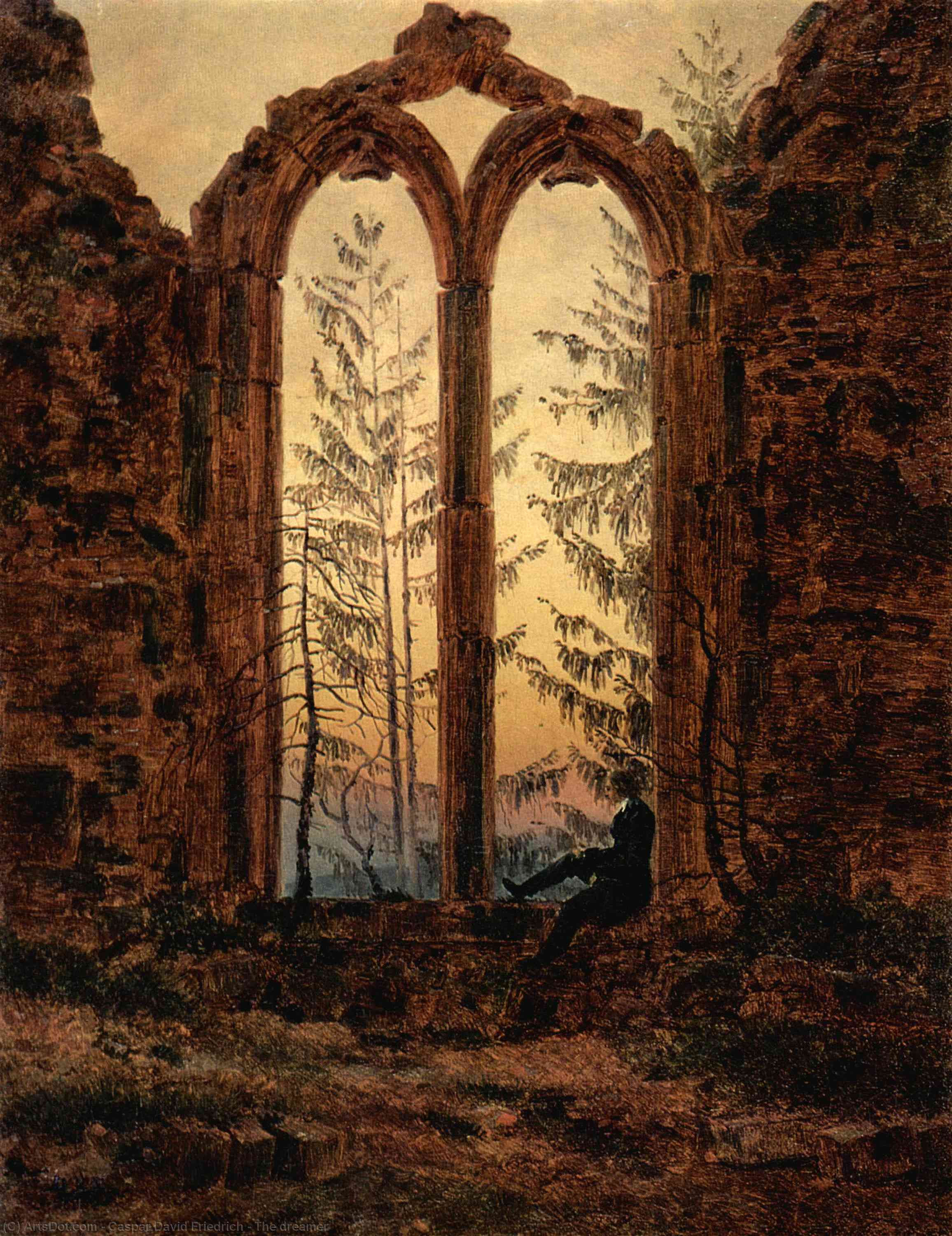 "the Dreamer": "visulătorul" — Caspar David Friedrich