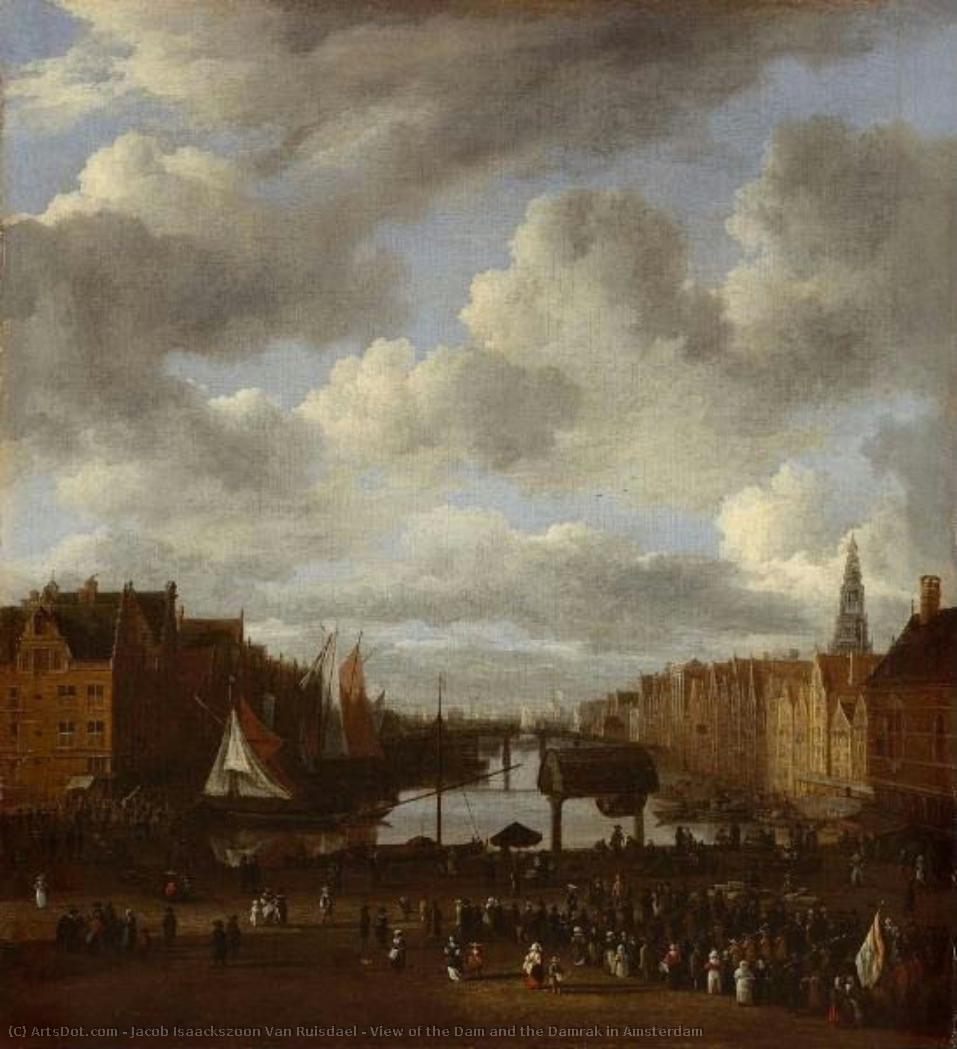 Vue Du Dam Et Du Damrak À Amsterdam — Jacob Van Ruisdael