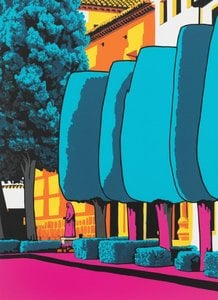 Cyan Solitude In Magenta Noon: A Singular Vision — Jacques Villedieu