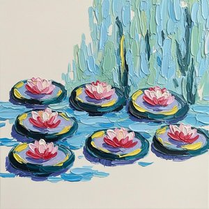 Floating Serenity: A Sculptural Study Of Indigo Lilies And Ethereal Blue Reeds — Adrien Cordier