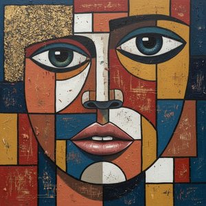 Anima Frammentata In Ocra: Un Mosaico Monumentale Di Terra E Oro — Christian Noiret