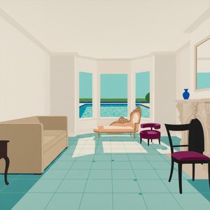 Serene Geometric Solitude Amidst Sunlit Aquamarine Shadows And Architectural Stillness — Marion Delorme