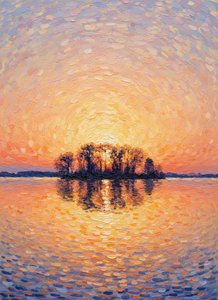 Ethereal Radiance: A Solitary Dawn — Nicolas Dupont