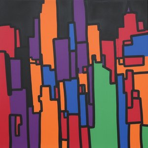 Chromatic Monoliths In Rhythmic Ascent: A Singular Vision Of Urban Energy — Caroline Pelletier