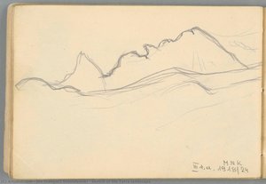 Sketch Of The Tatra Landscape — Jan Grzegorz Stanisławski